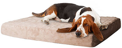 Petmaker Memory Foam Dog Bed, Removable Cover