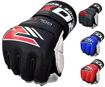 RDX Cow Hide Leather MMA Grappling, Cage Fighting UFC Sparring Gloves