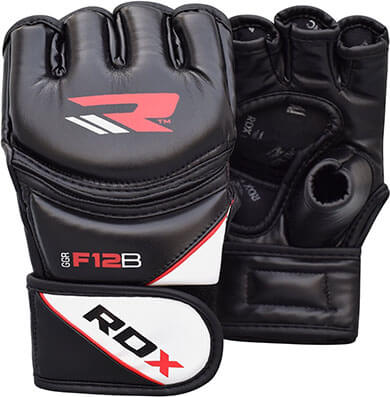 RDX Maya Hide Leather Grappling MMA, UFC Cage Fighting Sparring Gloves