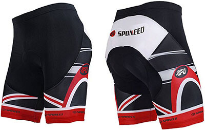 Sponeed Men's Cycle Shorts, Padded Short Road Riding