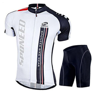 Sponeed Men's Bicycle Jersey and Shorts – Padded and Breathable