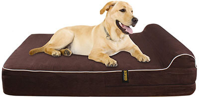 KOPEKS Orthopedic Memory Foam Dog Bed, 3-inch Pillow