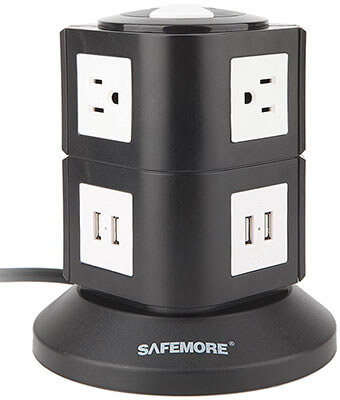 Safemore 4000W Smart Surge Protection Power Strip