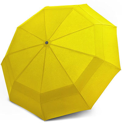 EEZ-Y Compact Travel Umbrella, Double Canopy Construction