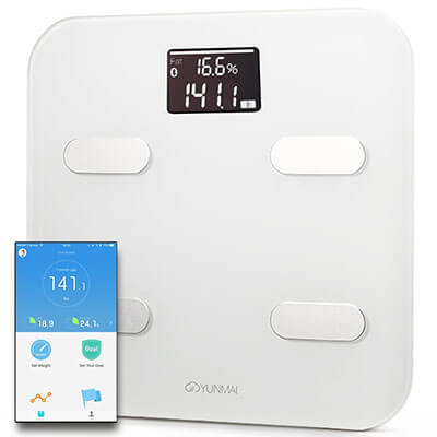 Yunmai Color Smart Bathroom Scale, Fitness App, Large Display