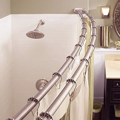 Bennington Double Curved Shower Curtain Rod, Adjustable