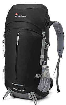 Mountaintop Hiking Backpack Backpacking Trekking Bag, 50L