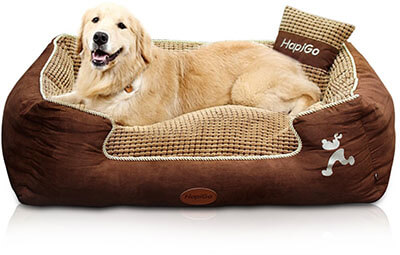 HappierGo Waterproof Pet/Dog Bed, Durable Bottom