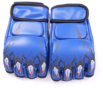 Soled Half Finger Boxing Sanda Fighting Sandbag Gloves MMA UFC