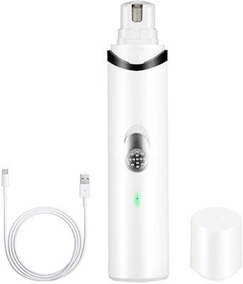 URPOWER Rechargeable Pet Nail Grinder USB Charging Trimmer