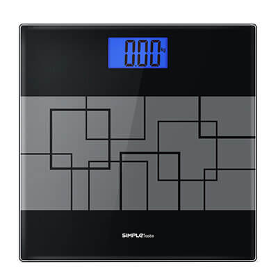 SimpleTaste Tempered Glass Digital Bathroom Scale