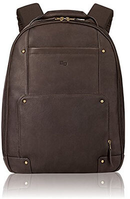 SOLO Premium Leather 15.6-Inches Laptop Backpack