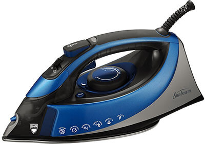 Sunbeam Turbo Steam Iron, XL-size Anti-Drip Non-Stick Soleplate Iron