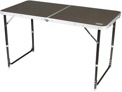 Timber Ridge Folding Utility Outdoor Camping Table, Adjustable Height