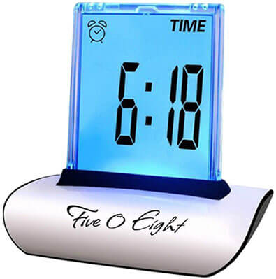 FIVE 0 EIGHT Digital Alarm Clock Desk Clock