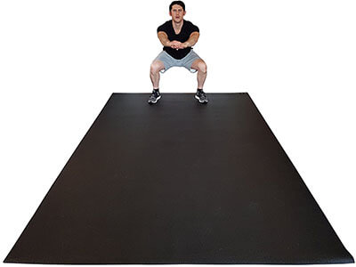 Square36L Exercise Mat Cardio and Plyometric Workouts Mat