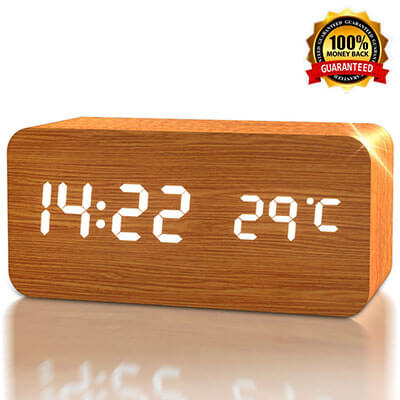 Get Perfect Limited Brand LED Wood Alarm Clock