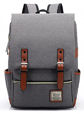 Kenox Vintage Laptop College Backpack School Bag