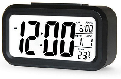 Xinton Tech Electric Induction Electronic Clock, Smart Backlight