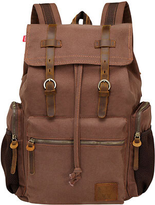 Wowbox 17-Inch Laptop Canvas Backpack