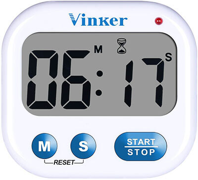 Vinker Digital Kitchen Timer Clock, Flashing Indicator Light