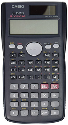 Black Casio Scientific Calculator FX-300MS