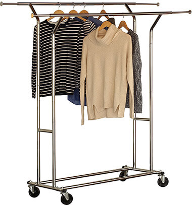 Deco Brothers Double Rail Rolling Drying Rack