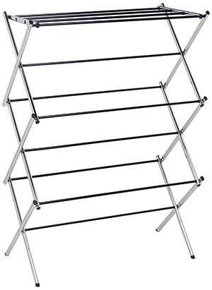 AmazonBasics Chrome Foldable Laundry Drying Rack