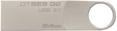 Kingston Digital Data Traveler SE9 Flash Drive, 64 GB