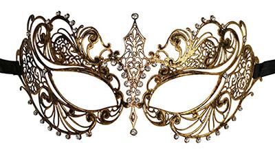 KAYSO INC Exclusive Venetian Vintage Laser Cut Masquerade