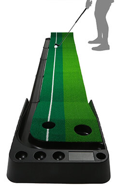 OUTAD Golf Putting Mat with Training Aid