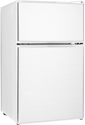 Midea WHD-113FW1 Refrigerator and Freezer with Double Reversible Door