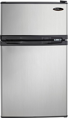 Danby DCR031B1BSLDD 2 Door Compact Refrigerator, 3.1 cu. ft.