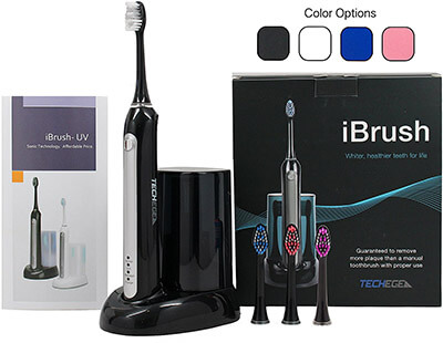 Techege iBrush Electric Toothbrush, UV Sanitizer, Rechargeable