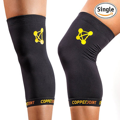 Copper Joint Single Knee Compression Sleeve