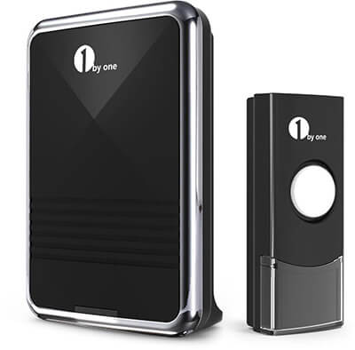 1byone Easy Chime Wireless Doorbell Kit, 36 Melodies