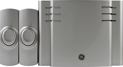 GE Wireless Door Chime Battery-Operated, 2 Push Buttons