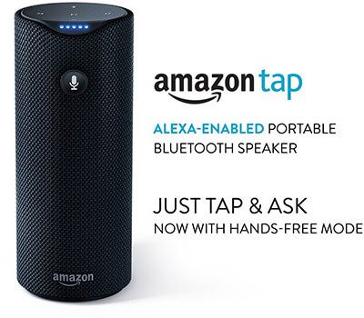 Amazon Tap Portable Bluetooth Speaker, Alexa-Enabled