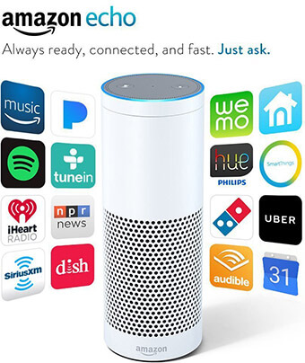 Amazon Echo Speaker, White
