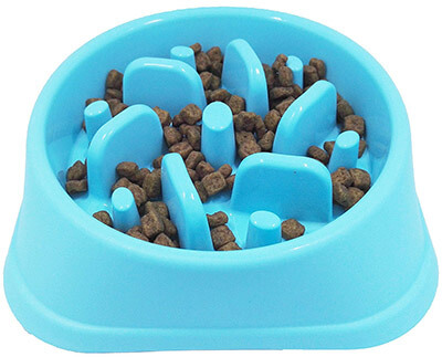 JASGOOD Interactive Slow Feed And Drink Water Bowl