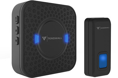 Tenswall Waterproof Wireless Doorbell Kit, 1000 ft Range