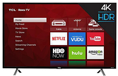 TCL 49S405 4K UHD Roku Smart LED TV, 49-Inch