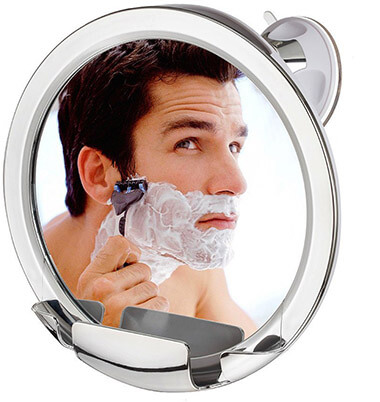 Cheftick Fog Free Shower Mirror, with Built-in Razor Holder