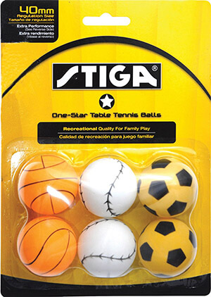 STIGA Sports Table Tennis Balls, 1-Star Rated