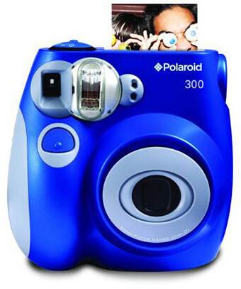 Polaroid PIC-300 Instant Film Camera - Blue