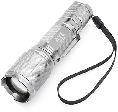 AYL TF89 Bright CREE XM-L2 LED Tactical Torch Flashlight,900 Lumens