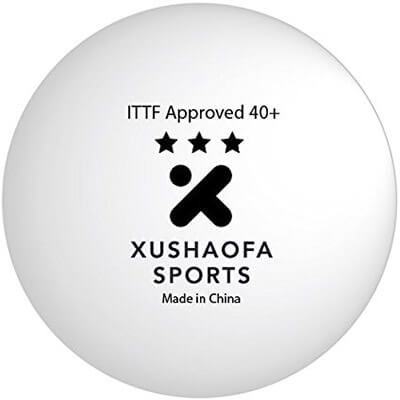 Xushaofa Sports 3 Star 40+ Seamless Poly Table Tennis Balls