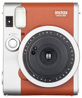 Fujifilm Instax Mini 90 Instant Film Camera -Brown