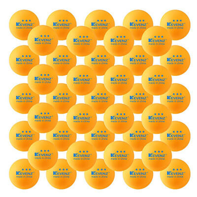 KEVENZ 40mm Table Tennis Balls, Training Ping Pong Balls, 50-Pack