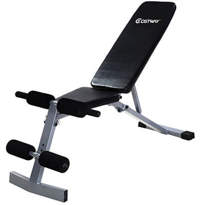 Goplus Incline Sit Up Bench Adjustable Workout Fitness Equipment